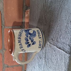 Hand spun stoneware NH coffee mug